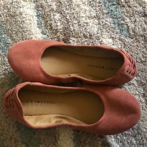 Lucky Brand Pink Flats